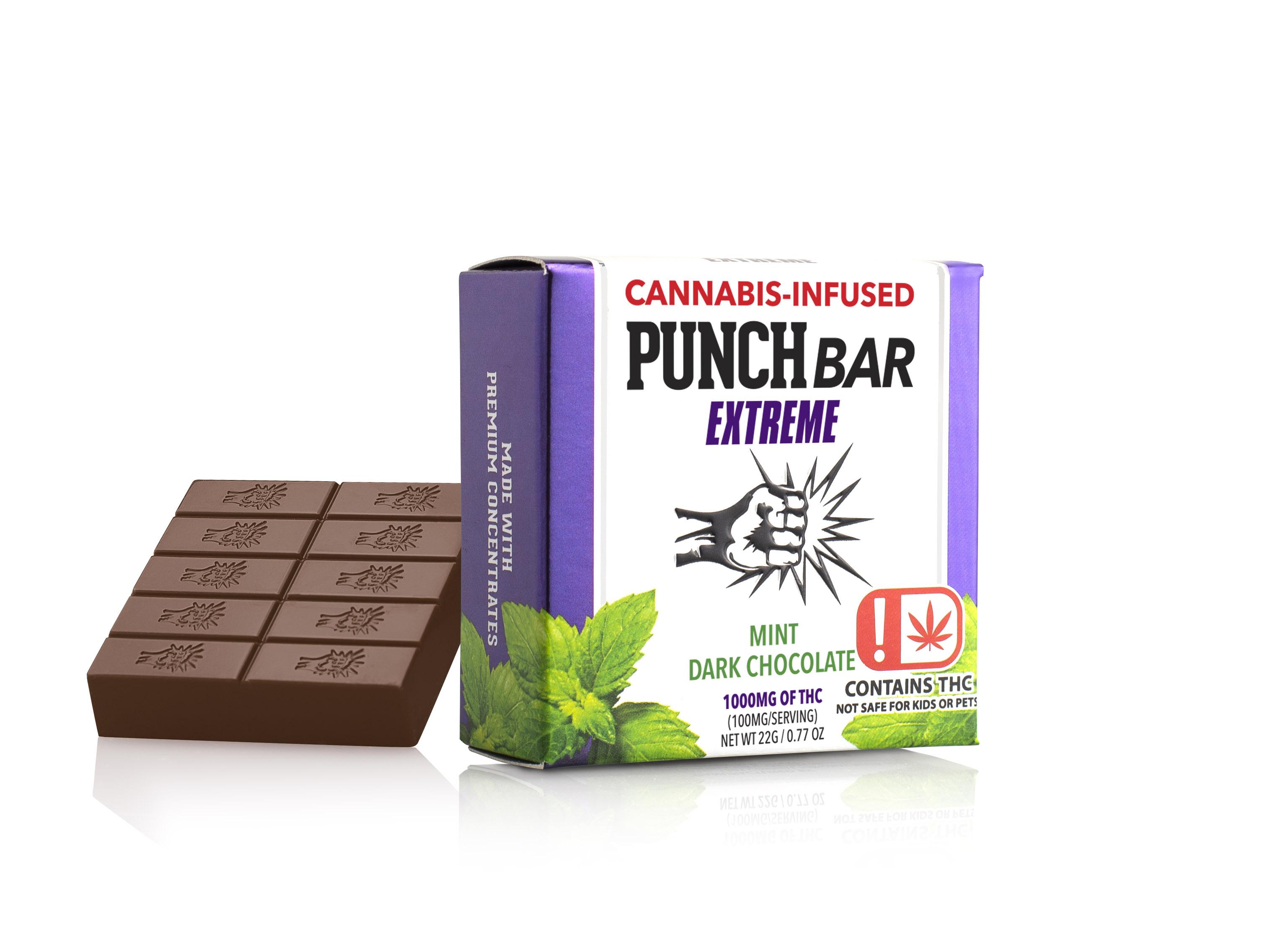 Photograph of product: Punch Edibles - Dark Chocolate Mint - Bar