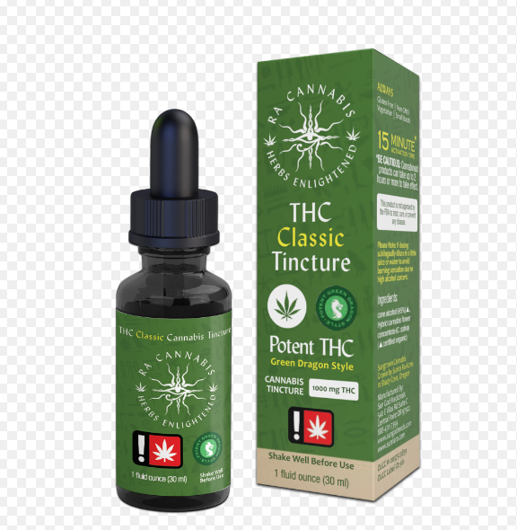 Photograph of product: Sun God - Ra Green Dragon Classic TH-oui Hybrid Tincture