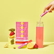 Photograph of product: MED ONLY - Vibations 40mg Strawberry Lemonade Drink Mix - 400mg