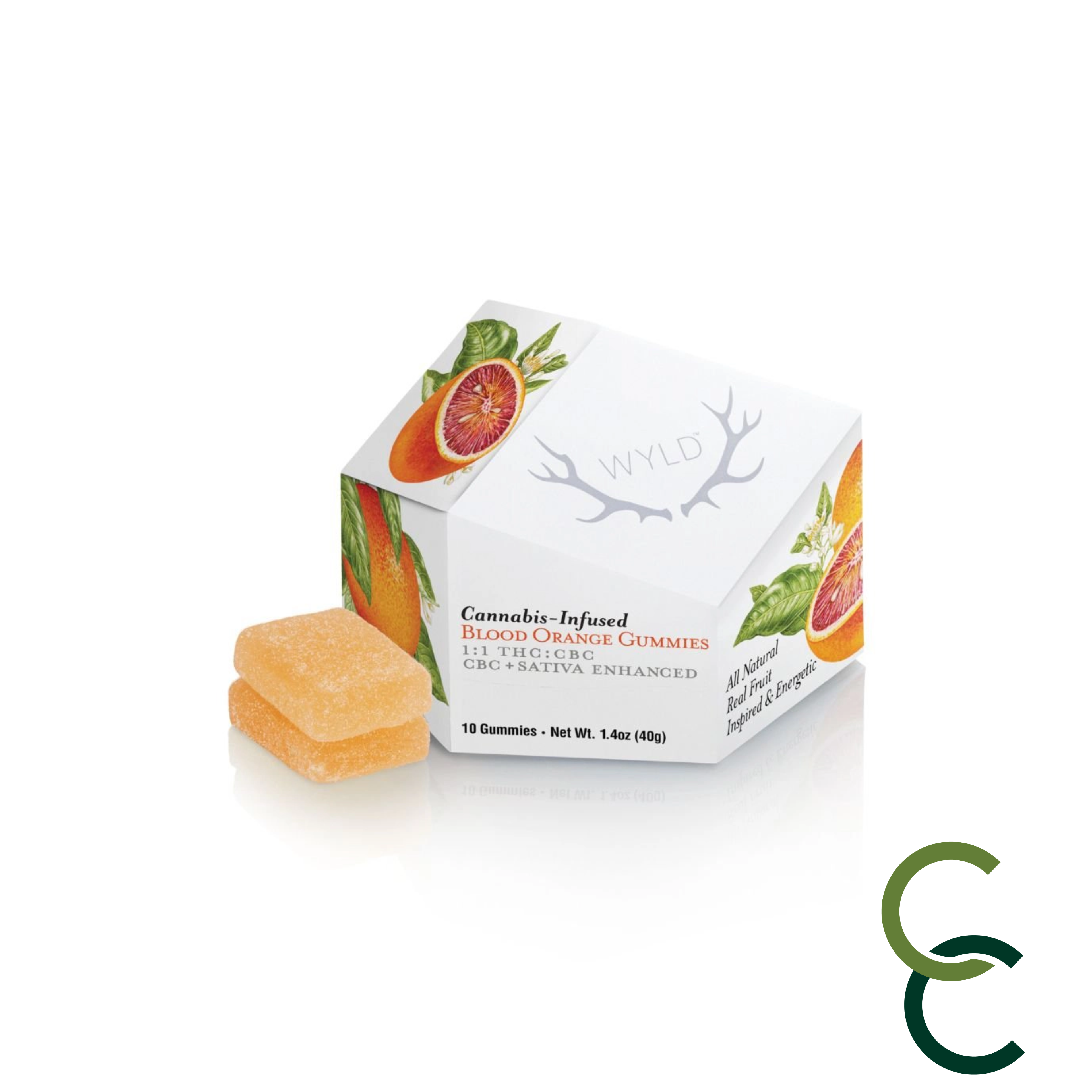 Photograph of product: Blood Orange Gummies - 1:1 (TH-oui:CBC) - Oui'd