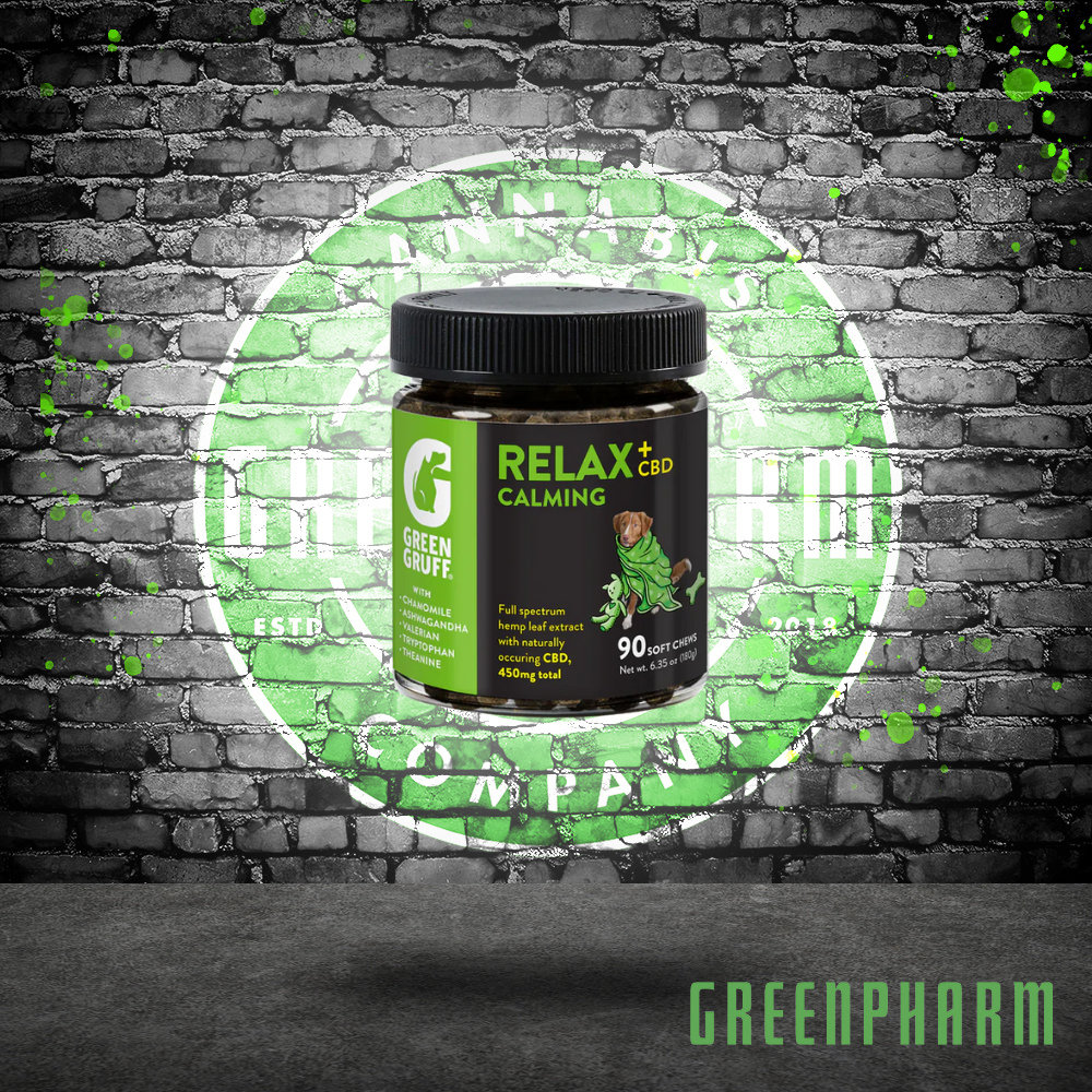 Photograph of product: Green Gruff Relax Calming CBD (Coconut Pumpkin) 90 ct.