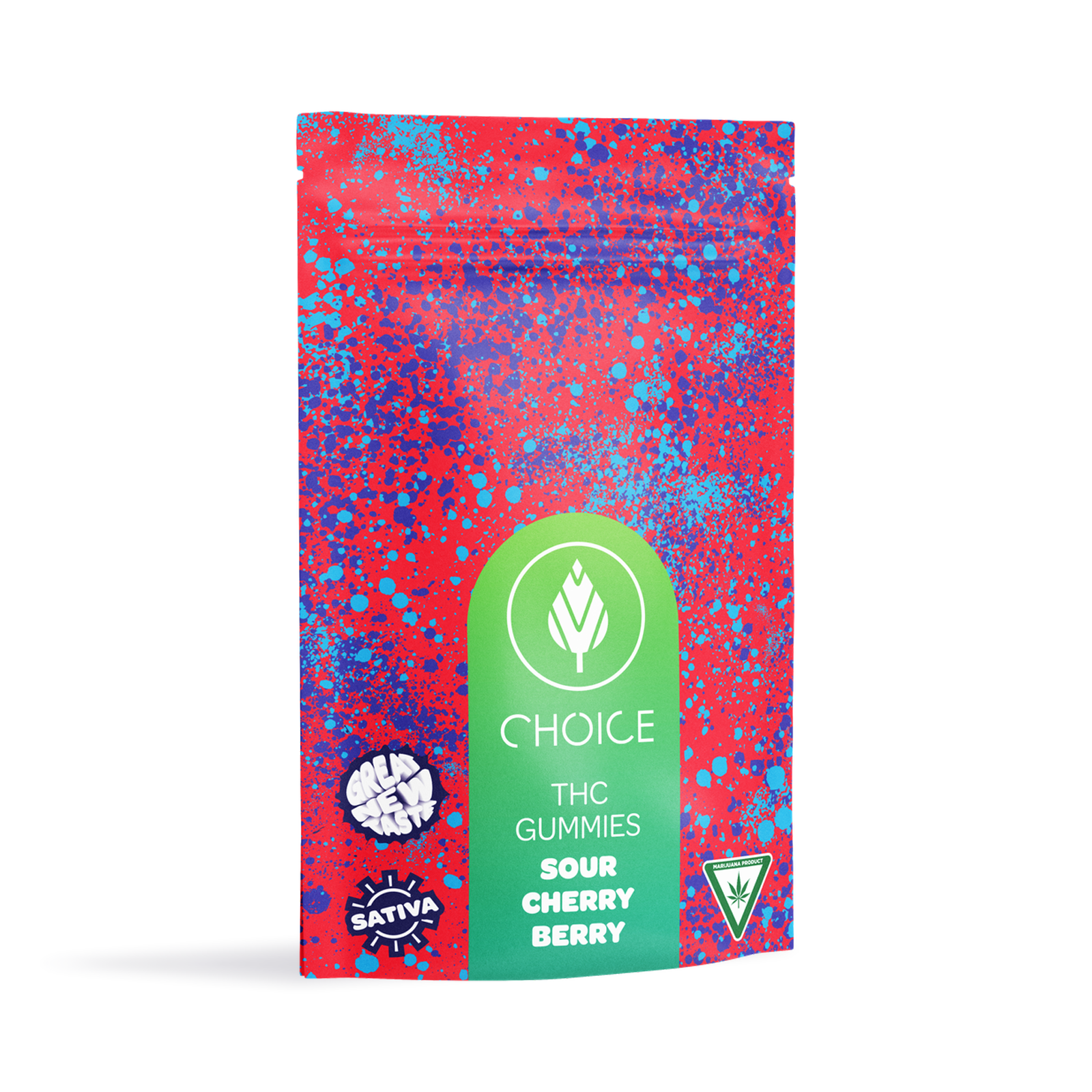 Photograph of product: Sour Cherry Berry Oui'd Choice Chews | 100mg