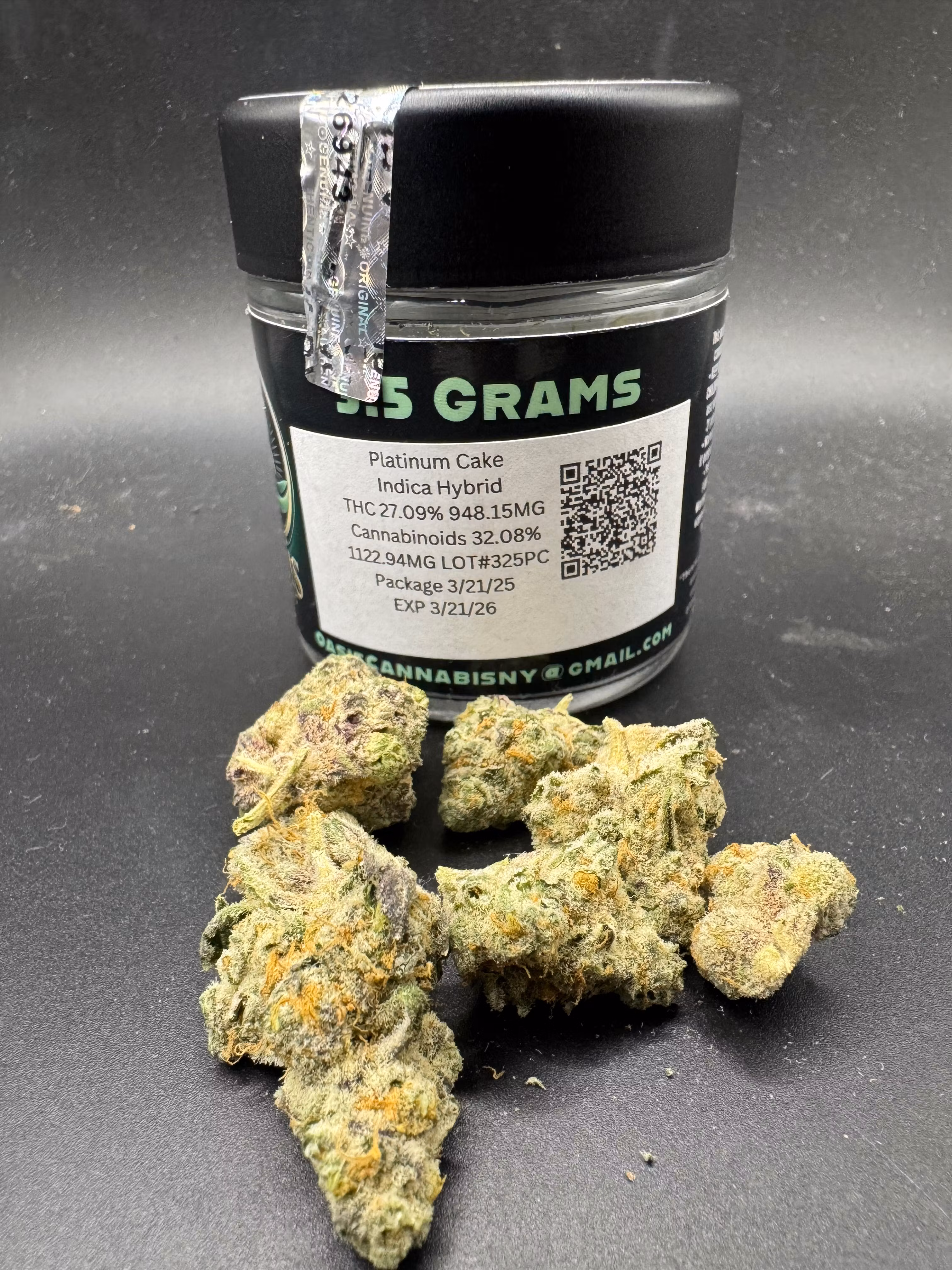 Photograph of product: Oasis - Platinum Cake - 3.5g