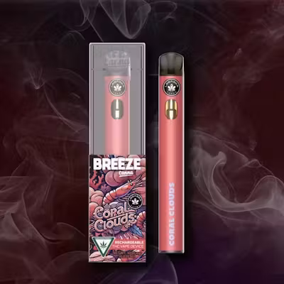 Photograph of product: Breeze x LegaSea - Disposable Vape - (1g) - **CORAL CLOUDS** (3/$55)