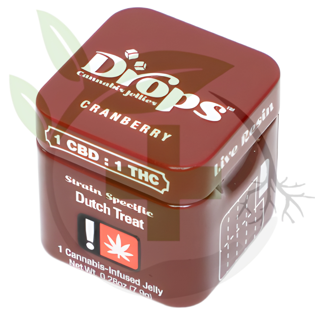 Photograph of product: *Gummy - TF - Drops - 2pc - GLS - Cranberry