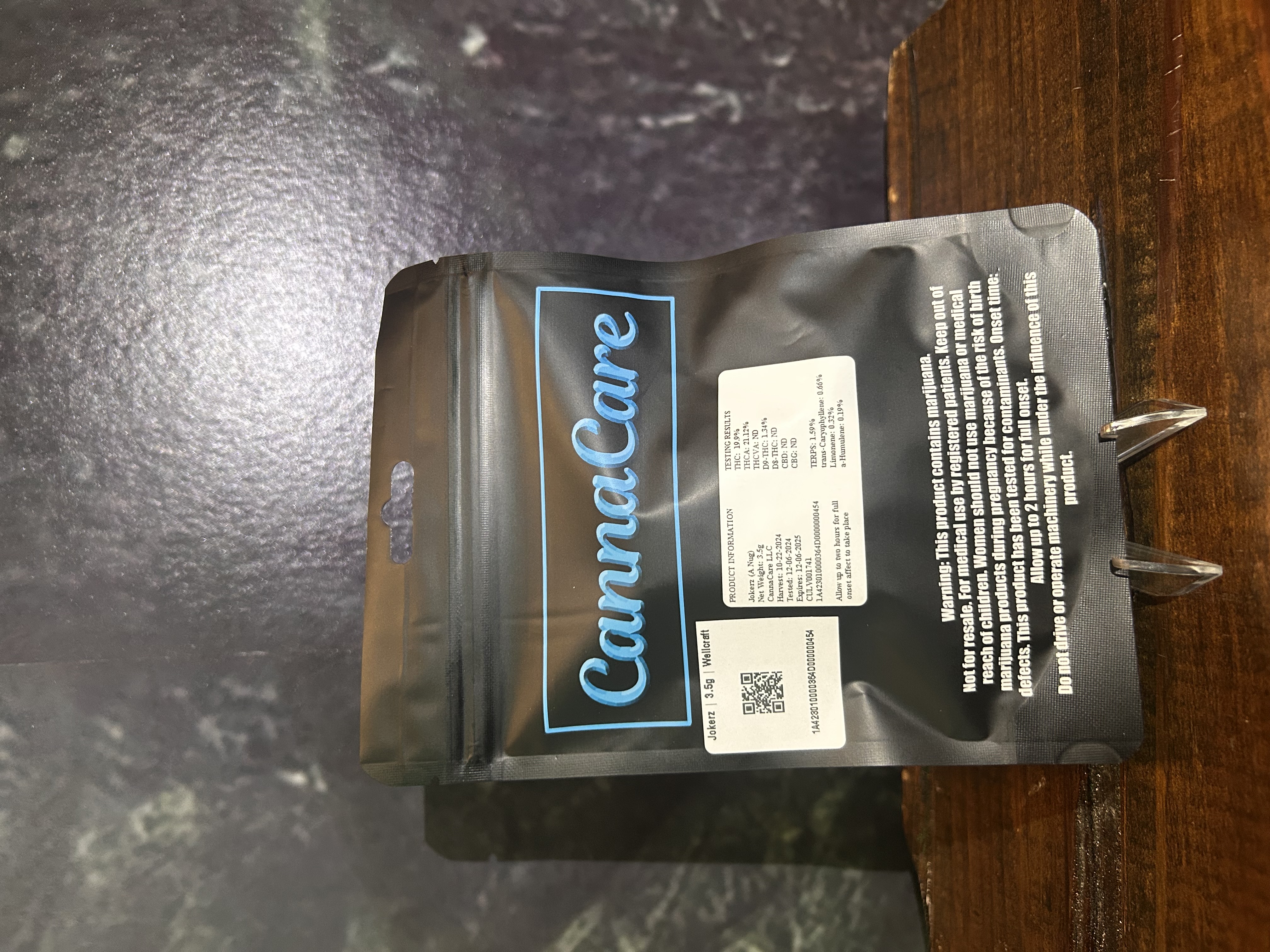 Photograph of product: Jokerz Canna Cure - 3.5g