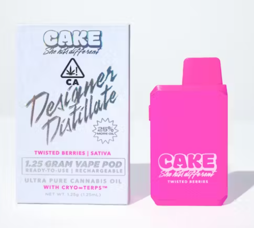 Photograph of product: TWISTED BERRIES 1.25G ALL IN ONE VAPE