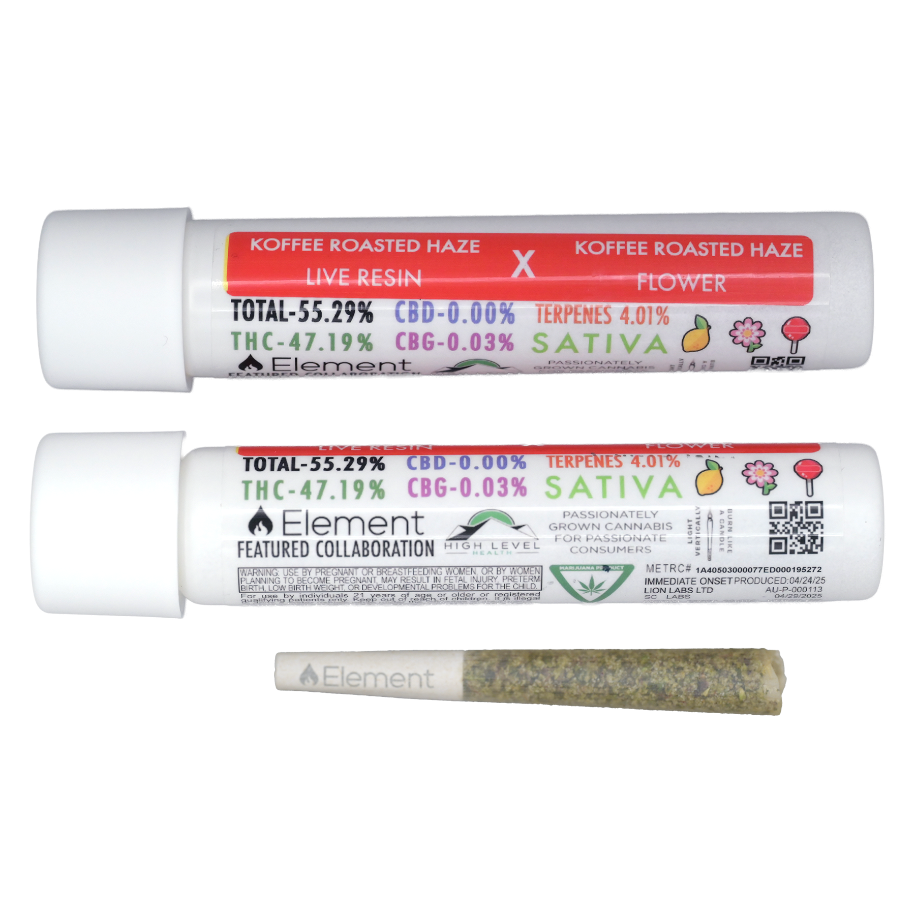 Photograph of product: Koffee Roasted Haze Live Resin Joint