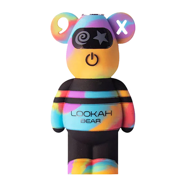 Photograph of product: Lookah Bear 510 Thread Vape Battery - Yellow Tiedye