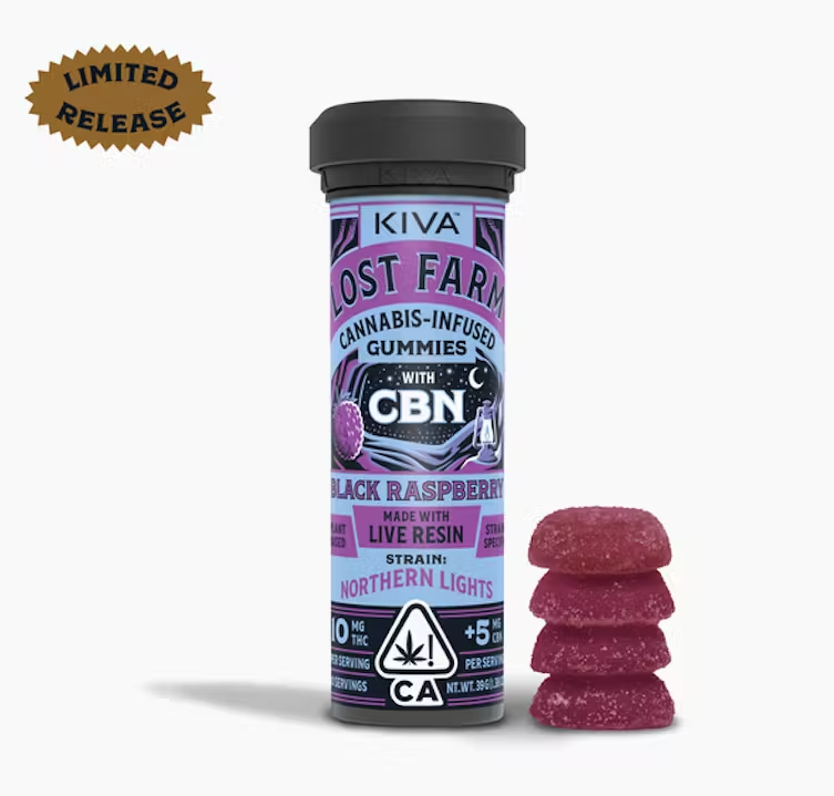 Photograph of product: Black Raspberry Northern Lights Cbn 10:5 Chews