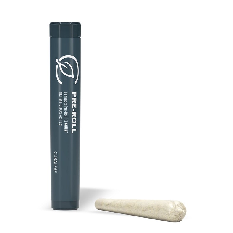 Photograph of product: Curaleaf Blueberry Muffin Pre-roll /175mg