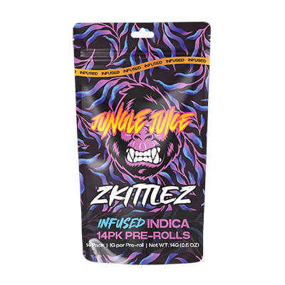 Photograph of product: Zkittlez 14pk Infused Pre-Rolls