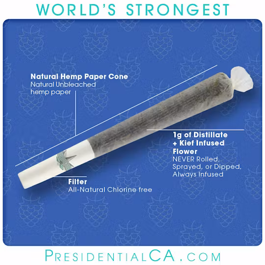 Photograph of product: Blue Raspberry [I] Moon Rock Pre-roll | Presidential