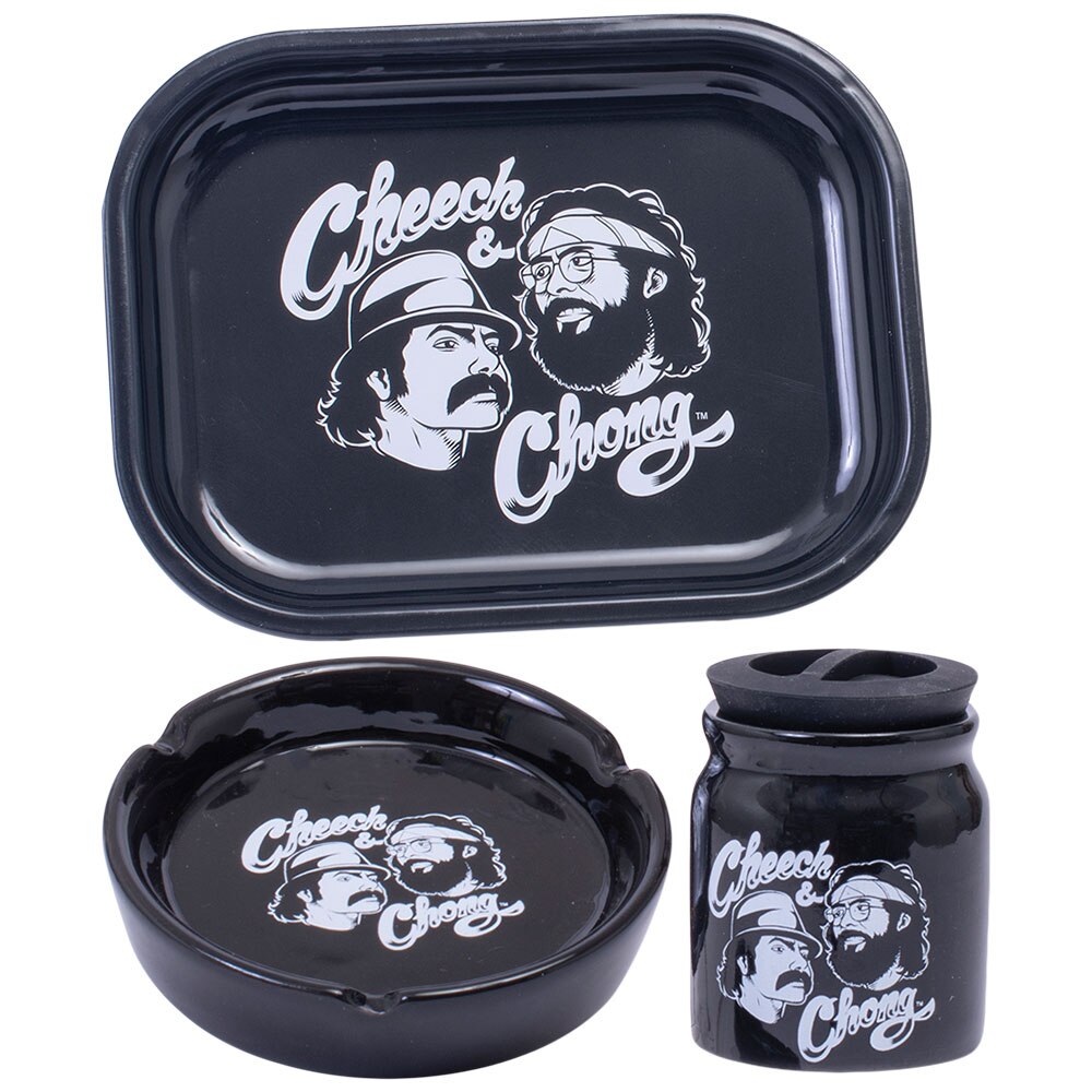 Photograph of product: Cheech & Chong Smoke Lover's 3-Piece Gift Set | East L.A & Purple Tie-Dye