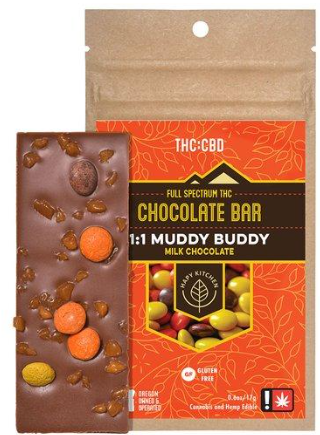 Photograph of product: HK | 100mg Chocolate Bar - 1-1 TH-oui CBD Muddy Buddy Milk Chocolate