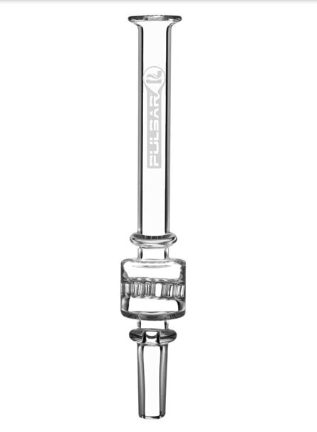 Photograph of product: PULSAR  HONEYCOMB DIFFUSER GLASS DAB STRAW | INTEGRATED TIP | 6"