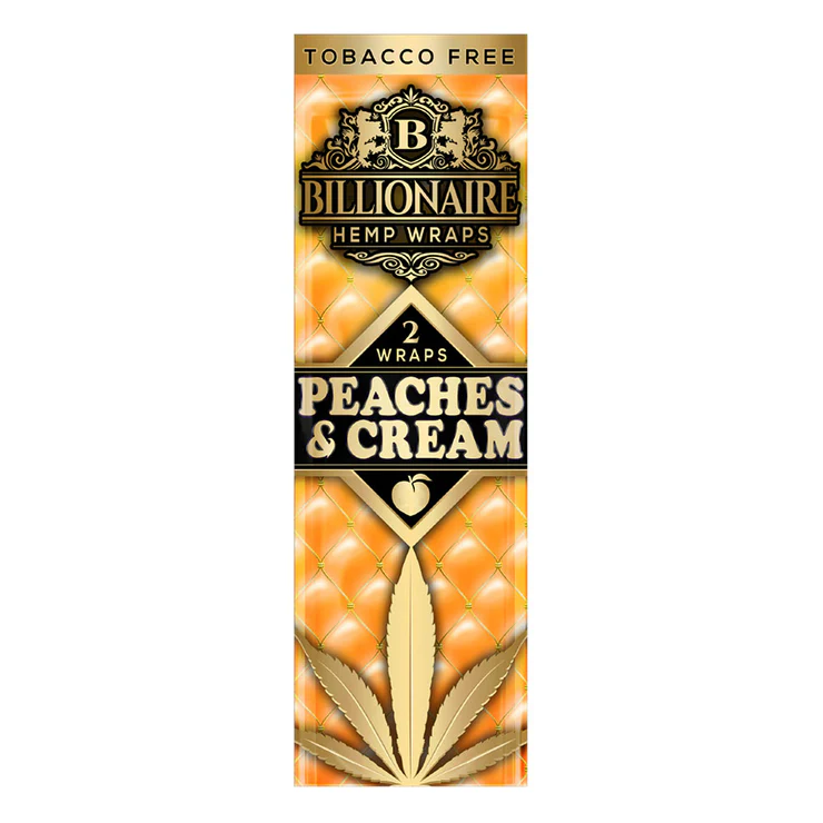 Photograph of product: Billionaire Hemp Wraps | Peaches & Cream