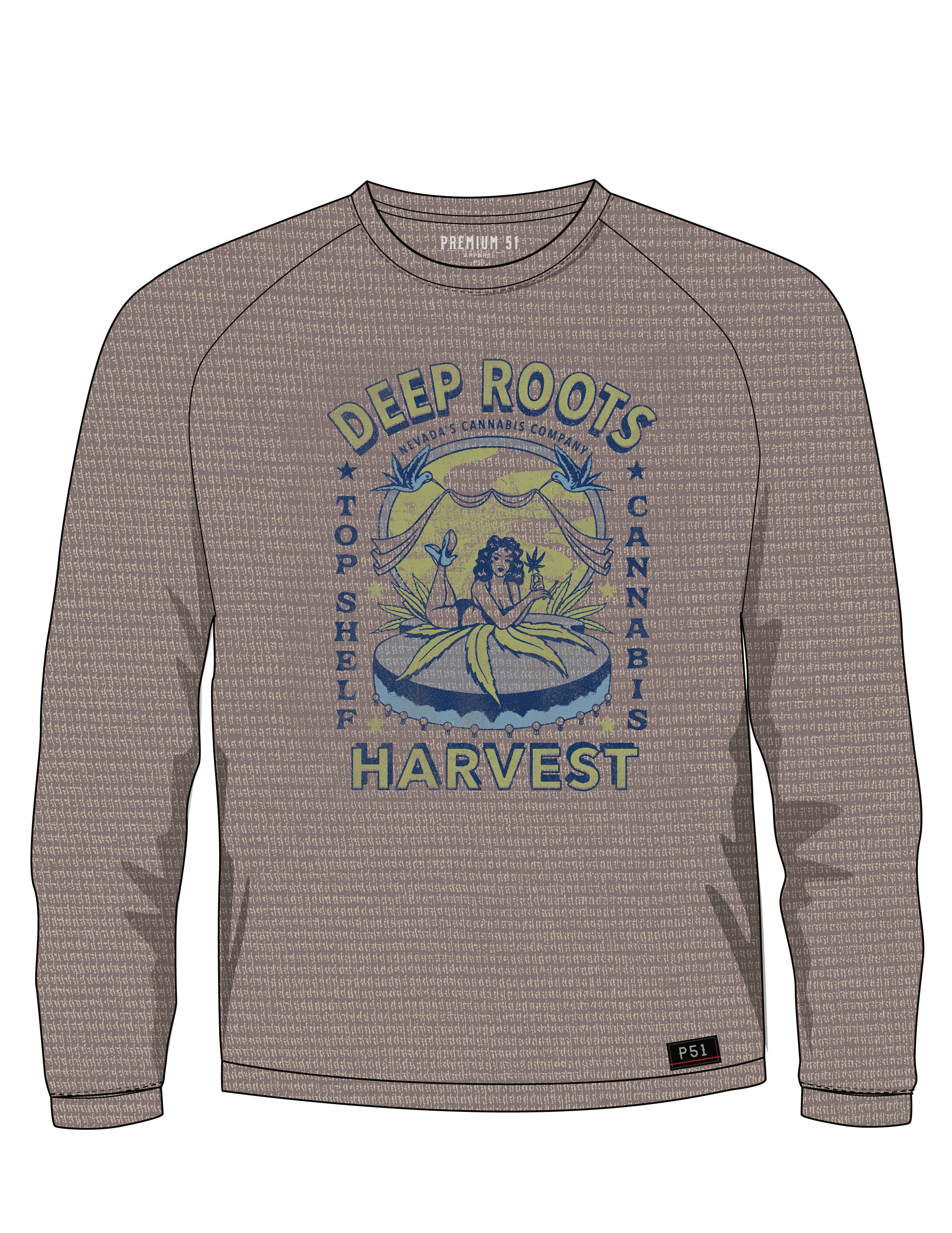 Photograph of product: Pin-Up L/S Waffle Raglan Tee - XX-Large