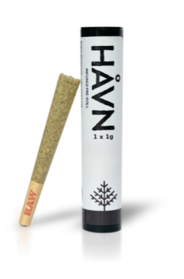 Photograph of product: HAVN Mountain Temple x Bright Moments au chocolat Infused Preroll