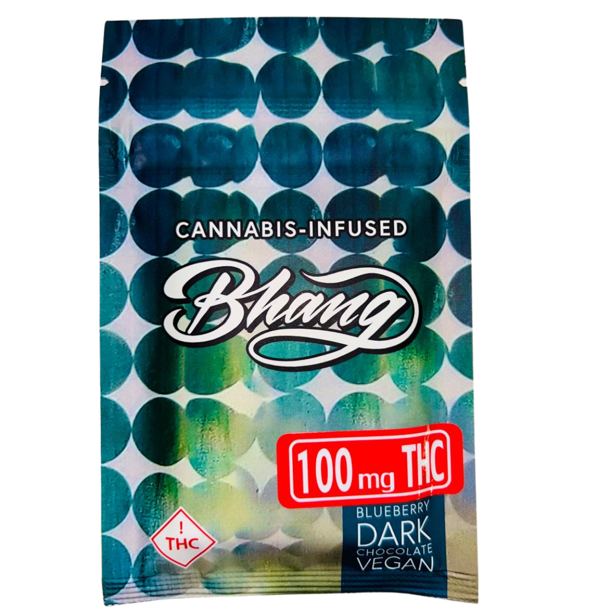 Photograph of product: Bhang Dark Blueberry Bar - 100mg