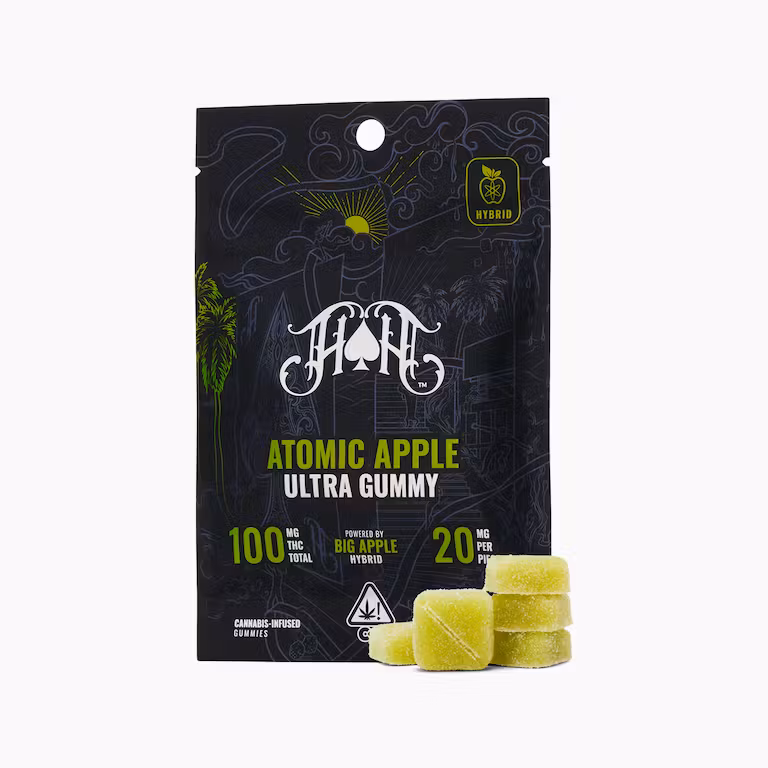 Photograph of product: Atomic Apple  [H] | TH-oui 100mg Gummies | Heavy Hitters