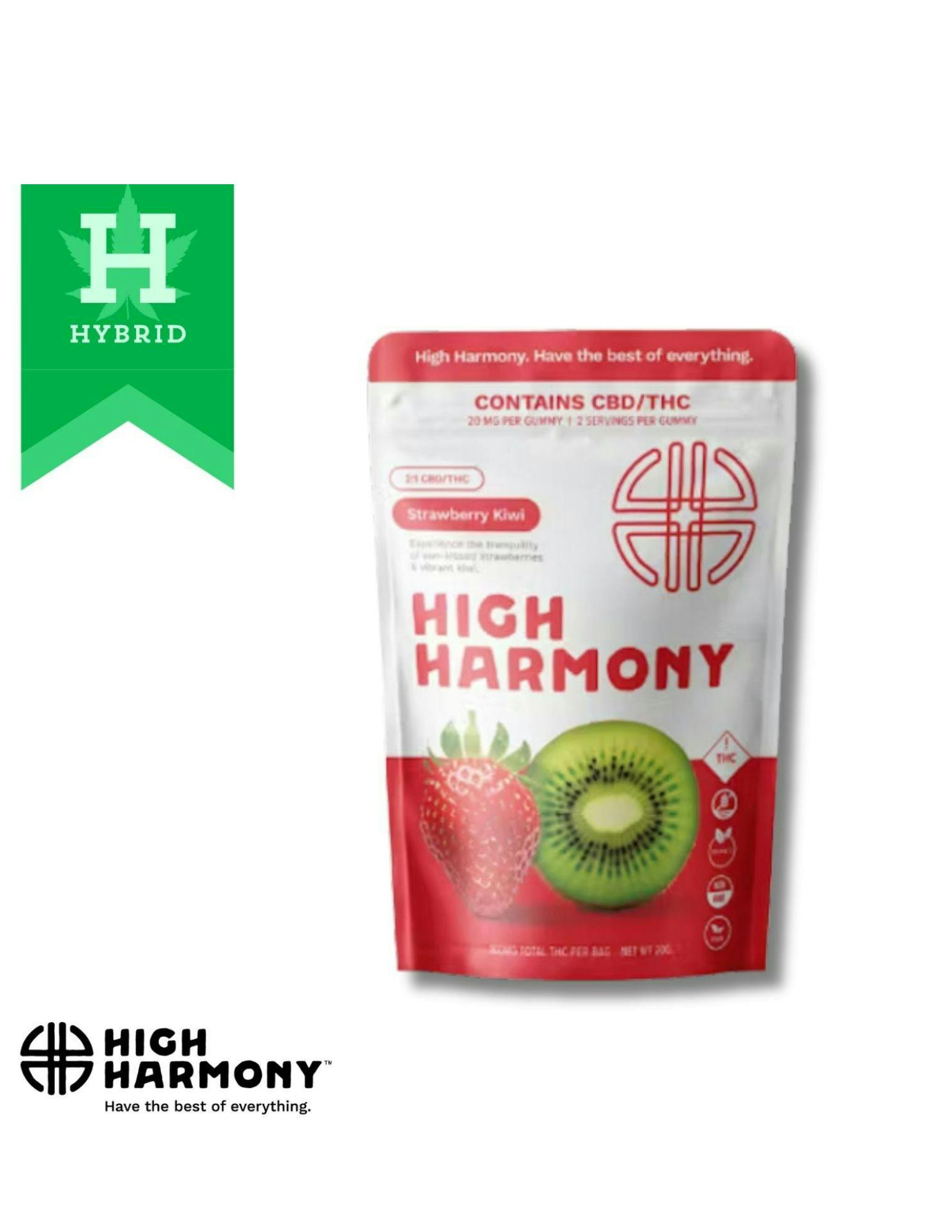 Photograph of product: High Harmony| Strawberry Kiwi 2:1| 100mg