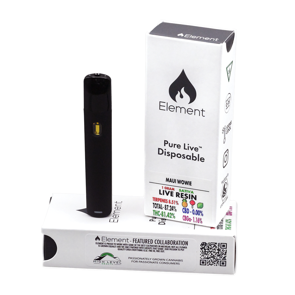 Photograph of product: Maui Wowie Pure Live Disposable