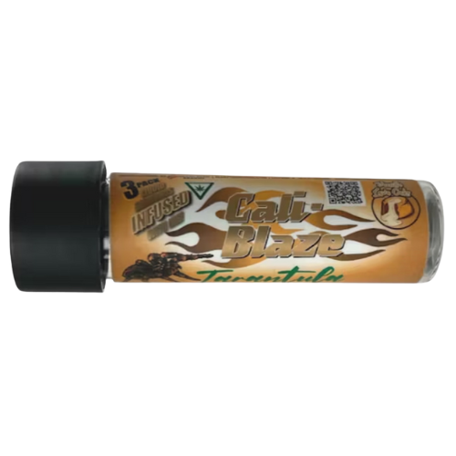 Photograph of product: Cali-Blaze Vanilla Lava Cake Oui'd Tarantula Infused Pre-Roll 3 Pack 3g