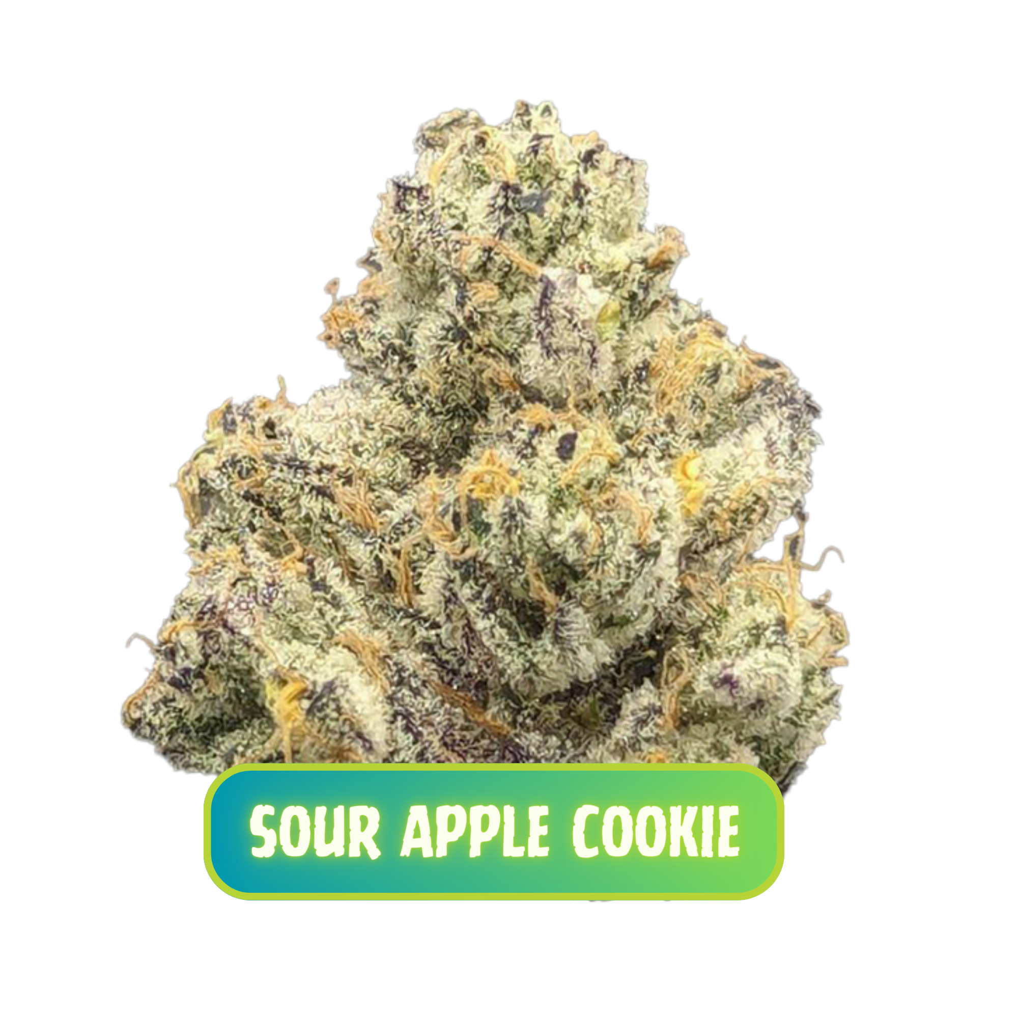 Photograph of product: Sour Apple Cookie Flower - 3.5g
