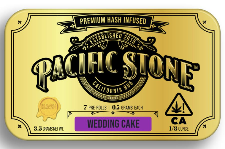 Photograph of product: Wedding Cake au chocolat Infused Preroll 7pk 3.5g Pacific Stone