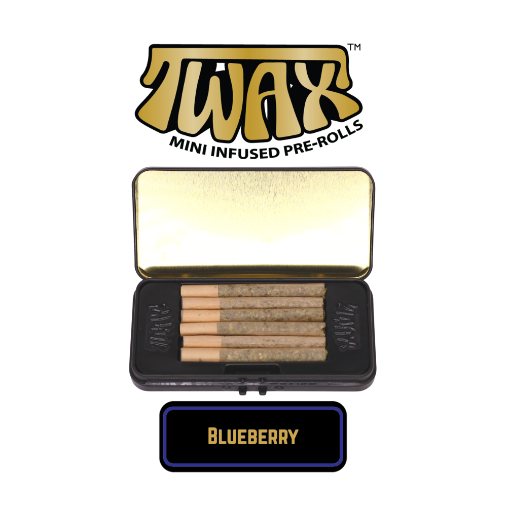 Photograph of product: Blueberry (I) - Infused Pre-Roll - 6pk - Twax - 3g