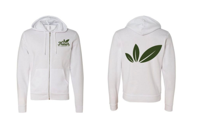 Photograph of product: Hoodie - Fresh - White (XXL)