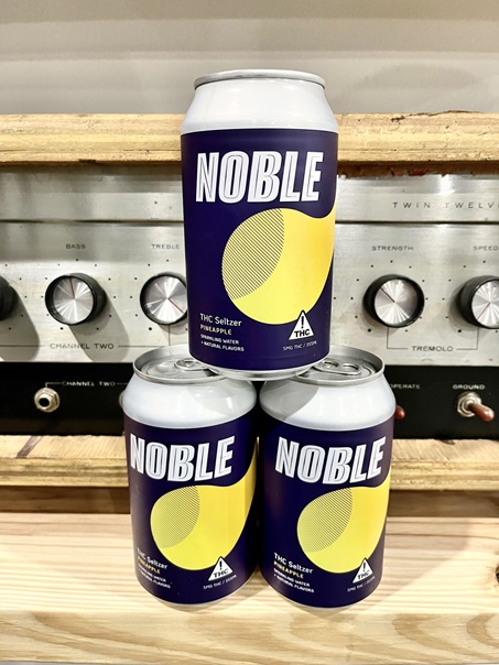 Photograph of product: Noble Labs - TH-oui Seltzer: Pineapple - 10mg