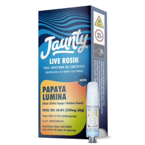 Photograph of product: Jaunty | Papaya Lumina | .5g Rosin Cartridge