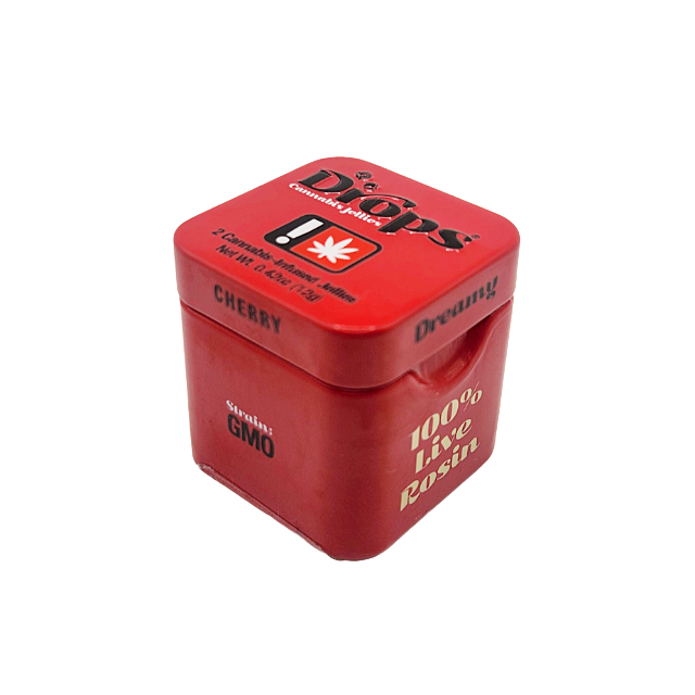 Photograph of product: Drops- 100mg Cherry Single