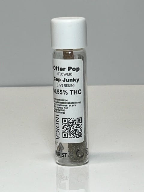 Photograph of product: Purist 1.5g Otter Pop x Cap Junky Infused Preroll 50%