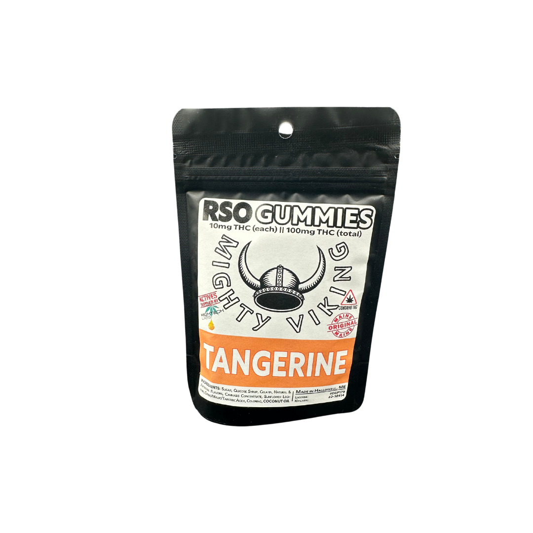 Photograph of product: 10mg Tangerine RSO Gummies