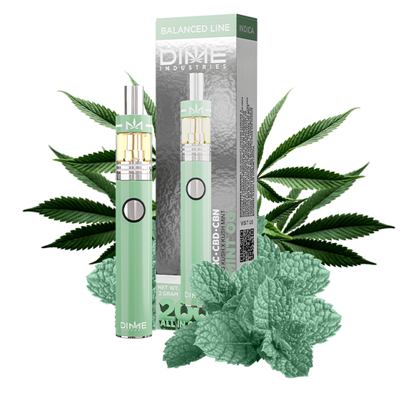 Photograph of product: VAPE DI MINT OG TH-oui + CBD + CBN DISPOSABLE
