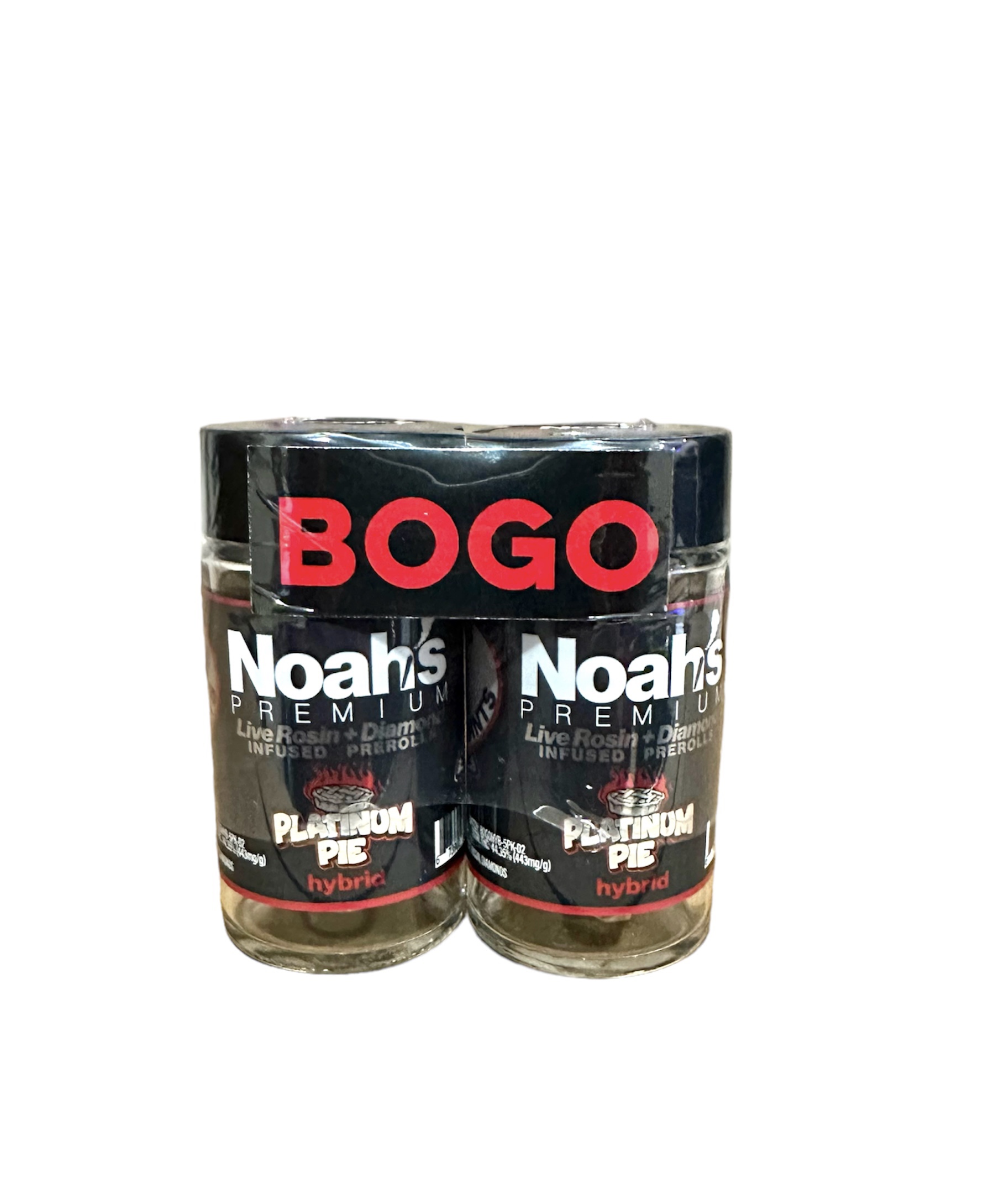 Photograph of product: Noahs BOGO - Platinum Pie Hybrid - Infused Preroll 10pk