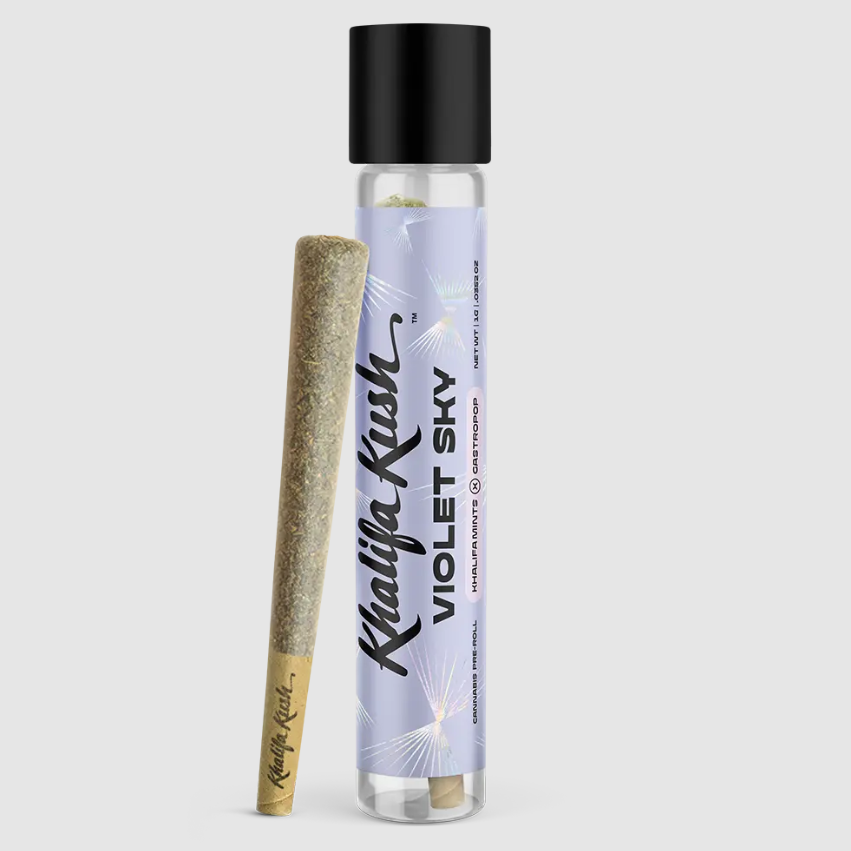 Photograph of product: Khalifa Kush Violet Sky 1g Pre-Roll