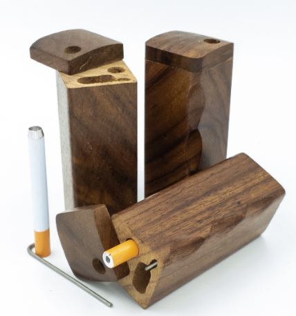 Photograph of product: Merch | Pipes & Bongs | 4" Dugout | LuvBuds | Wood