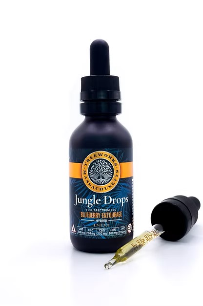 Photograph of product: Jungle Drops  200mg TH-oui / 200mg CBD / 200mg CBG / 200mg CBC / 200mg CBN  - 60ml