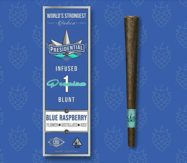 Photograph of product: Blue Raspberry - 1.5g Moonrock Blunt - 