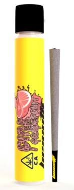 Photograph of Product: Biscotti | Pink Grapefruit Hash Infused Pre-Roll | 1g