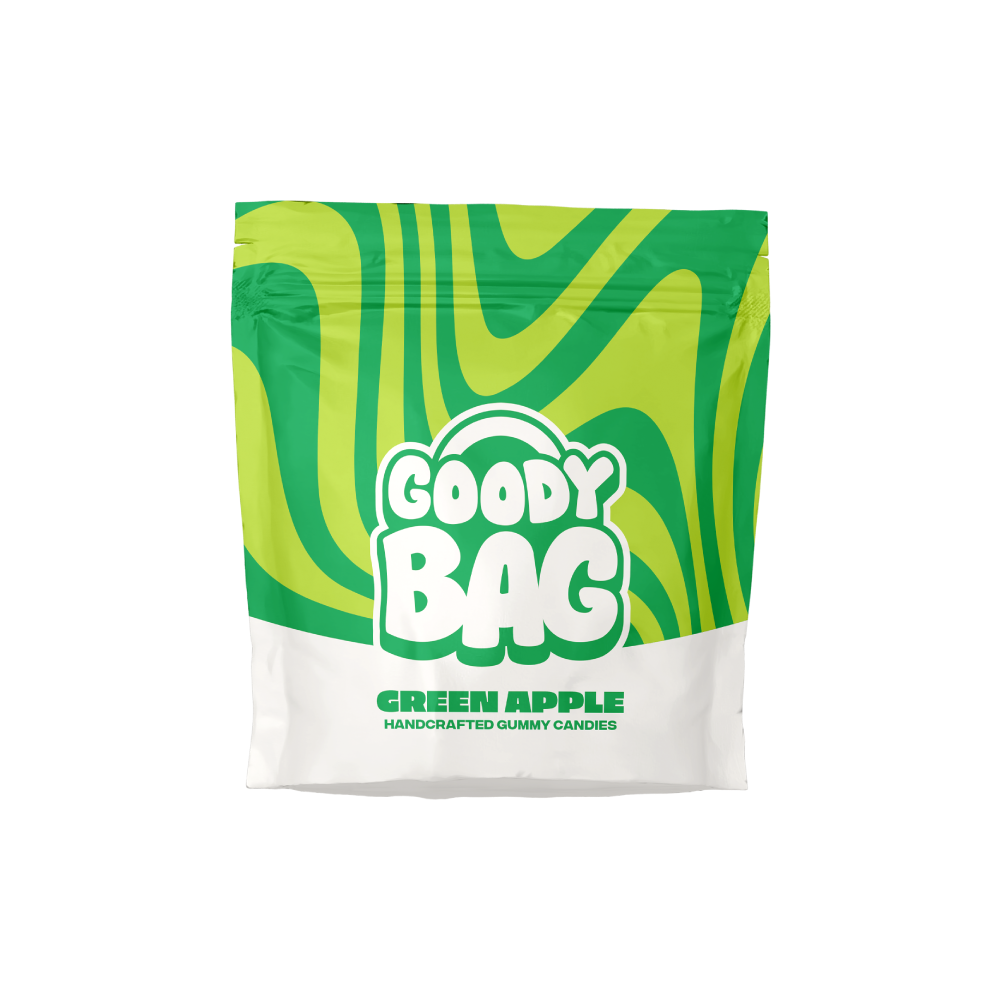 Photograph of product: Goody Bag Green Apple (H) RSO Gummies 20mg 5pk