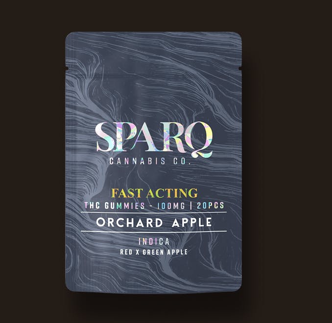 Photograph of product: Sparq I Orchard Apple (I) 20pk 5mg Gummies