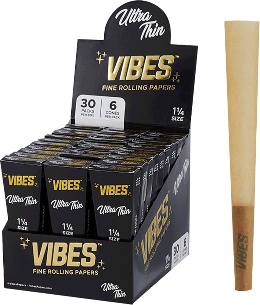 Photograph of product: Vibes | Ultra Thin 1.25" Cones | 6pk