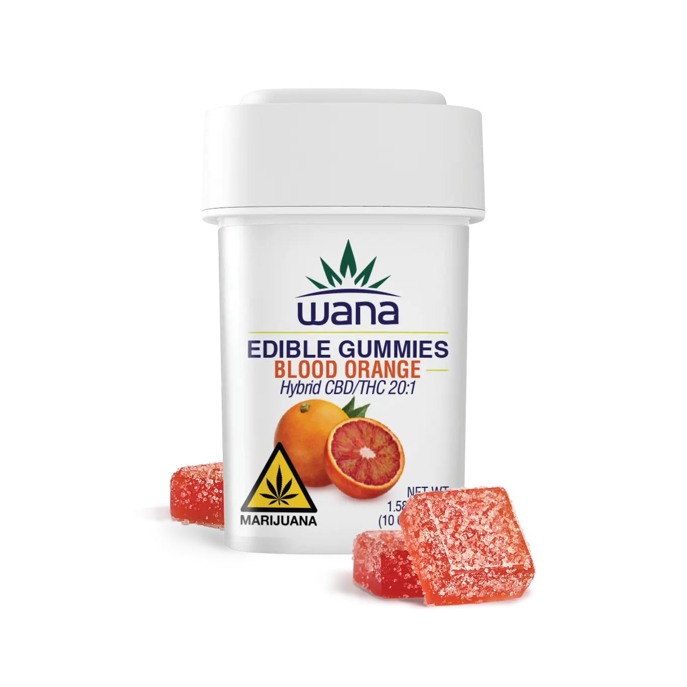 Photograph of product: (WANA) 20:1 Blood Orange Gummies