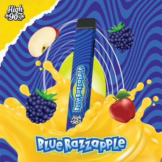 Photograph of product: High 90s - Blue Razzapple - 1g AIO - 