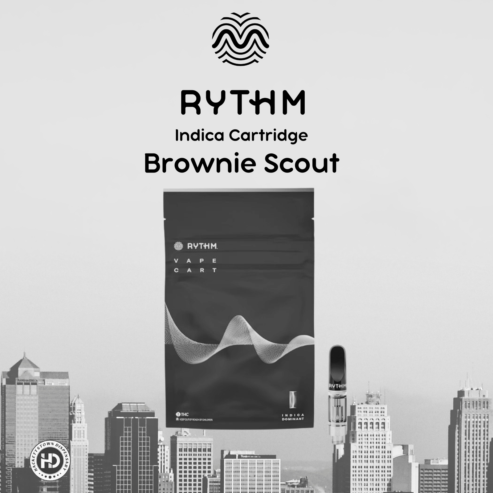 Photograph of product: Rythm Cartridge | Brownie Scout | 1g (Oui'd)